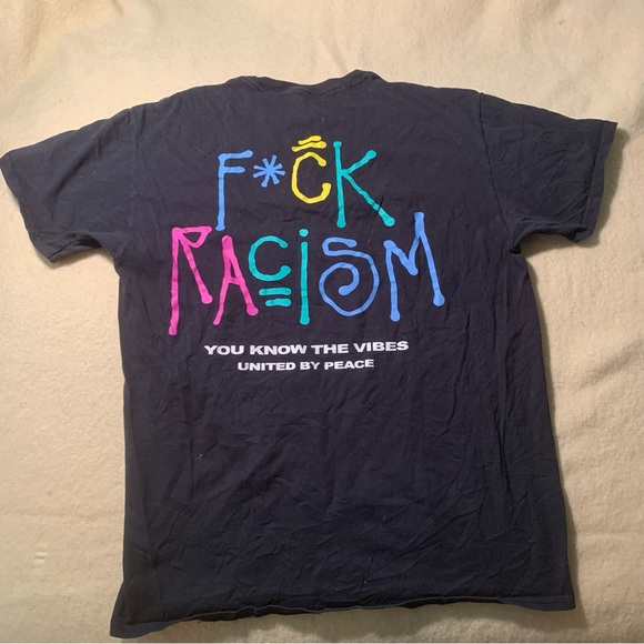 PacSun F*ck racism tee, small - Picture 4 of 4